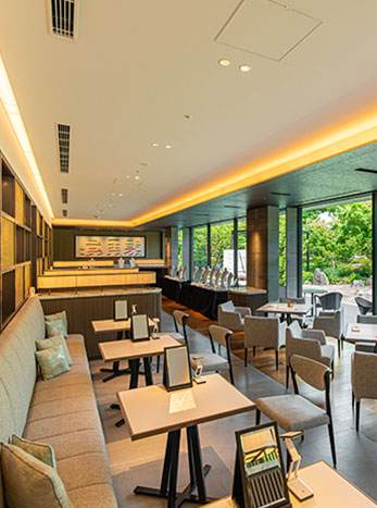 Inside the restaurant